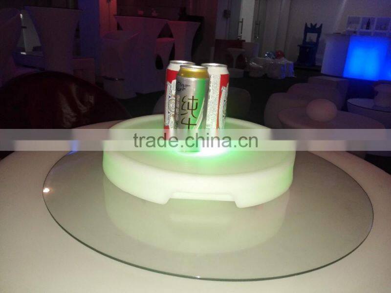 RGB 16 colors changing portable luminous tray with led light