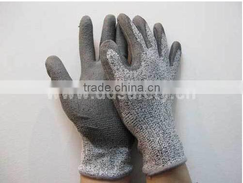 DDSAFETY 2017 13G HPPE PU Coated Safety Gloves Cut And Chemical Resistant Safety Work Gloves
