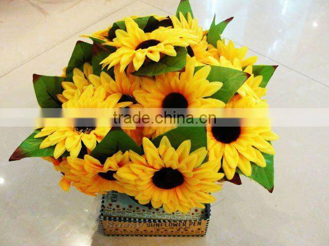 Wholesale china novelty craft handmade sunflowe ballpoint pen