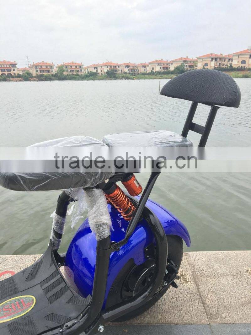 2016 popular Harley style electric scooter with big wheels fashion city scooter citycoco