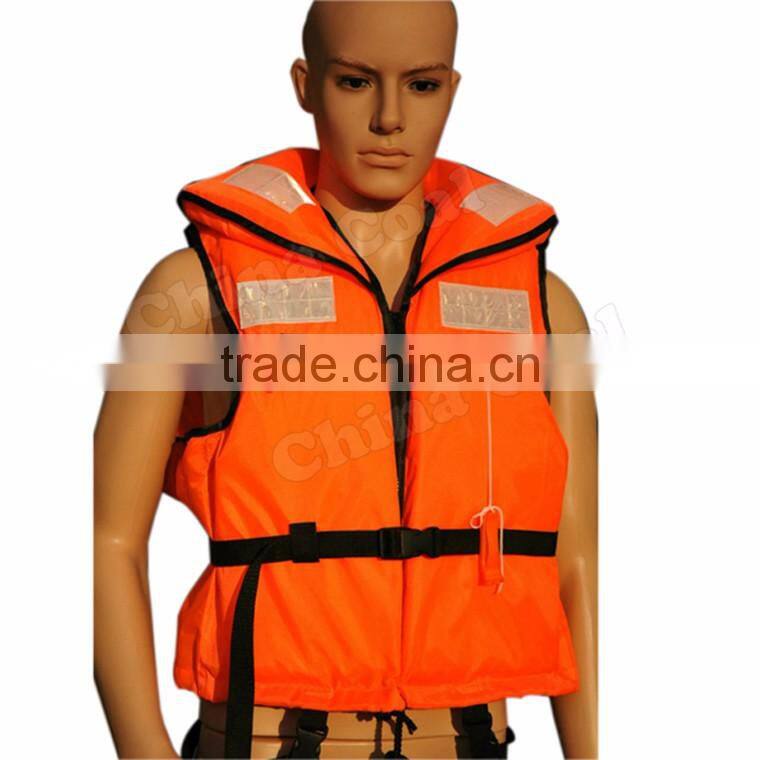 Customerized Orange Reflective Life Vest with Lifesaving Whistle