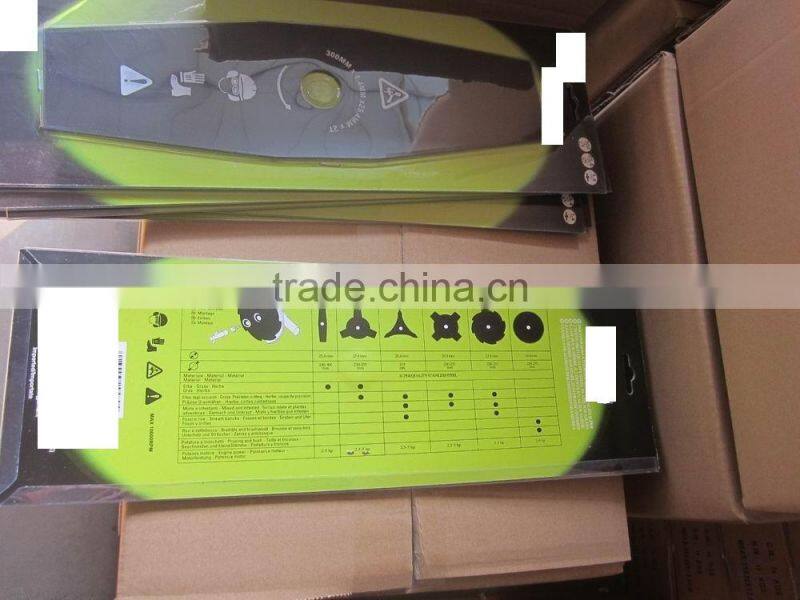 Swing metal type brush cutter blade