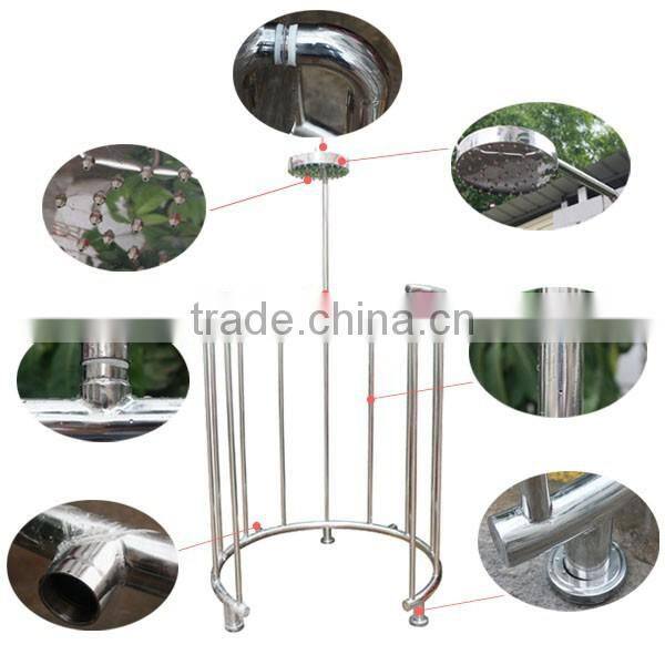 Customized indoor spa pool use arc hook stainless steel spa pool massage swimming pool waterfall
