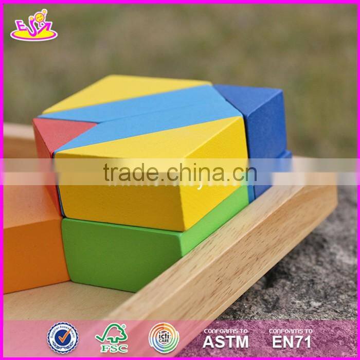 2017 Best design 25 pieces kids educational wooden blocks toys W13A128-S
