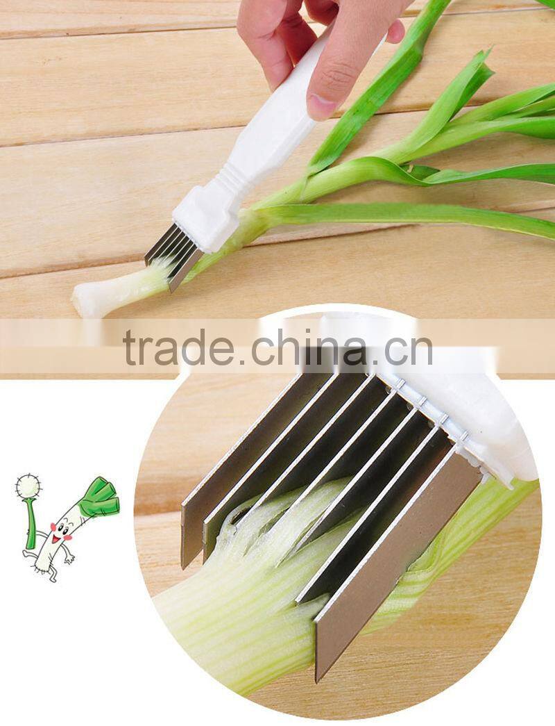 Kitchen Tools Cutter Stainless Steel Vegetable Food Garlic Onion Slicer