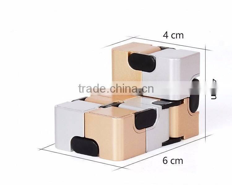 Original Factory wholesale Newest Fidget Cube Children Desk Toy Infinity Cube metal display cubes
