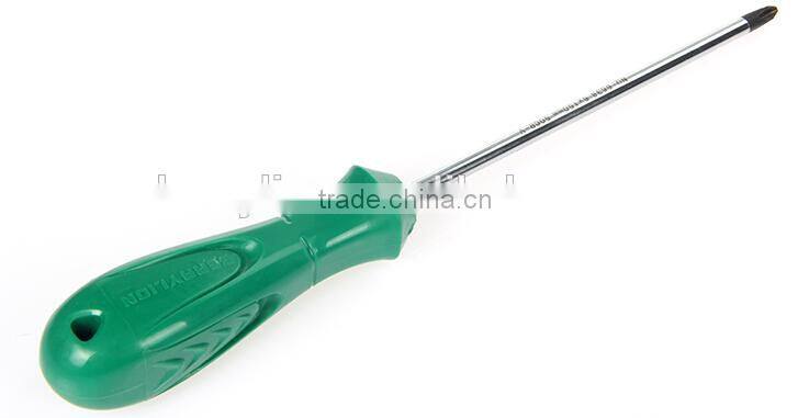 Flat and plus head plastic handle screwdriver, cheap price hammer screwdriver