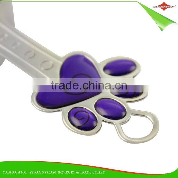 ZY-L1022 4pcs stainless steel measuring cup set with lovely doggy footprints handle