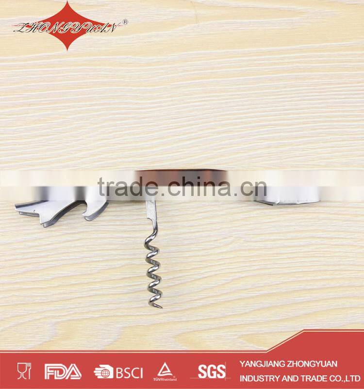 cheap fancy custom wood cork corkscrew wine opener