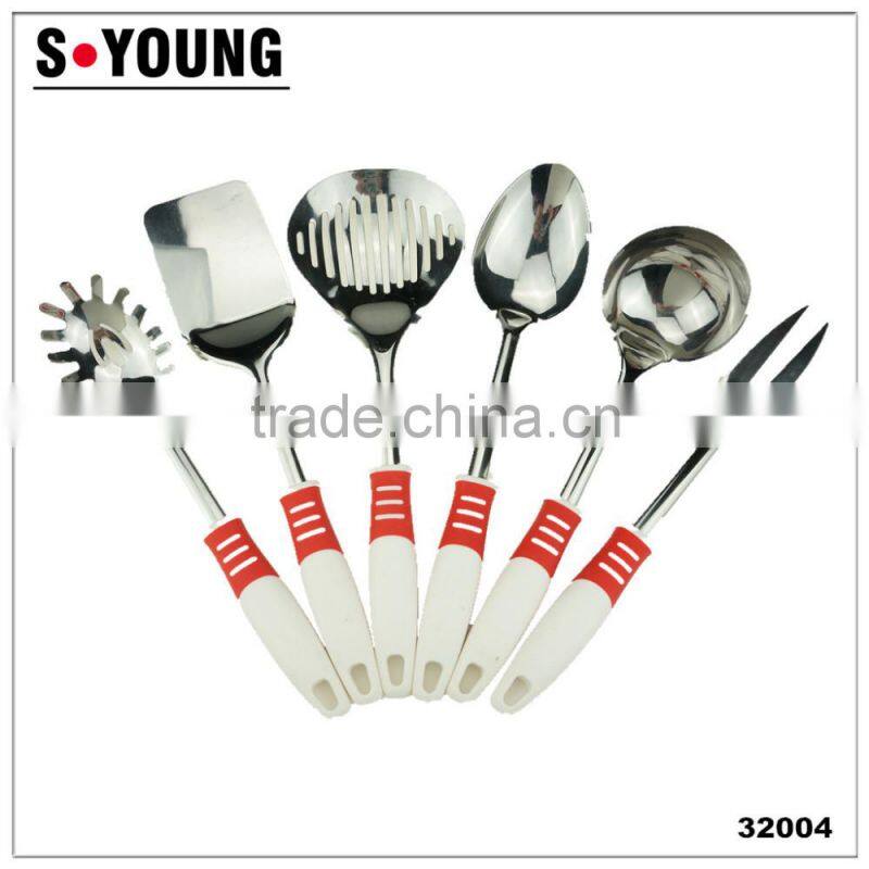 32004 Hot sale Stainless steel 6pcs Kitchen Utensils