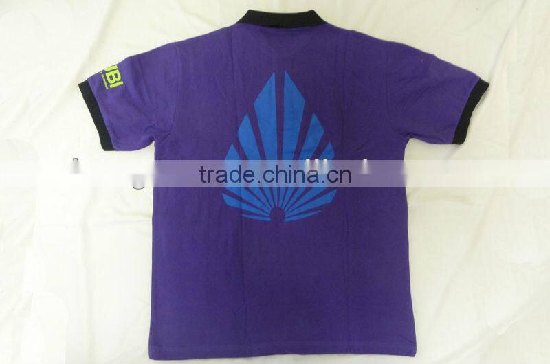 UBI staff apparel silkscreen printed cotton pique polo shirts for male pump attendants