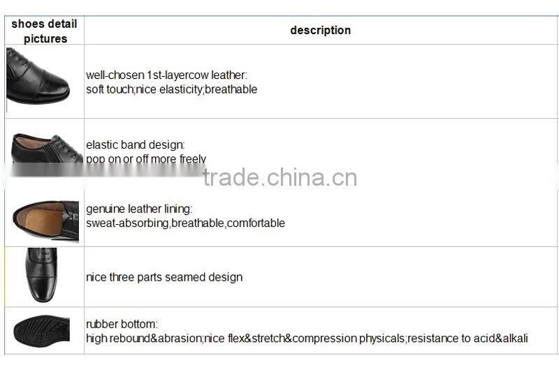 2014 new design men's business security leather shoes