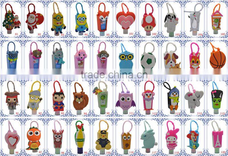 z11 50ml empty hand sanitizer bottle with carabiner