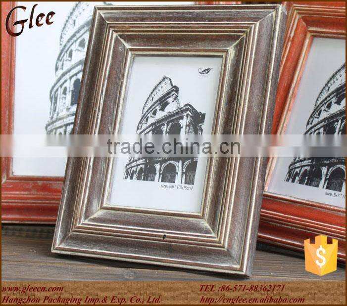 handmade solid wood rustic style old photo frame