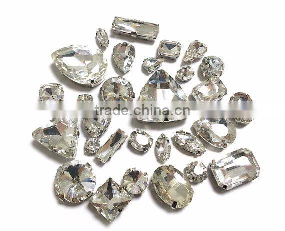 VM001 oval crystal fancy stone,point back rhinestone wholesale