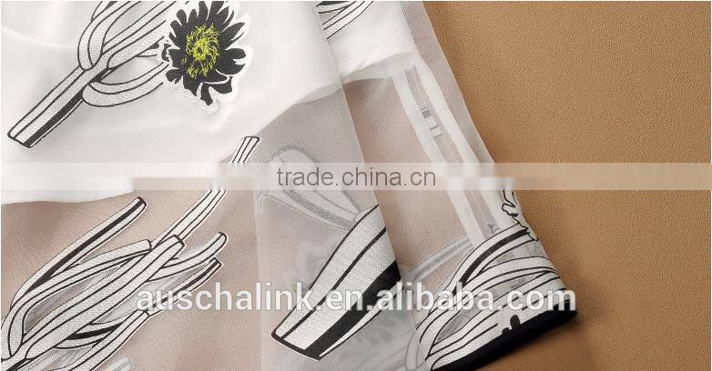 new arrival elegant chiffon elastic waist long skirt fashion pattern