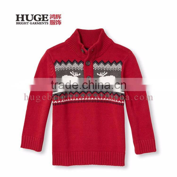 Long Sleeve Mock Neck Pullover Knit Sweater Kids