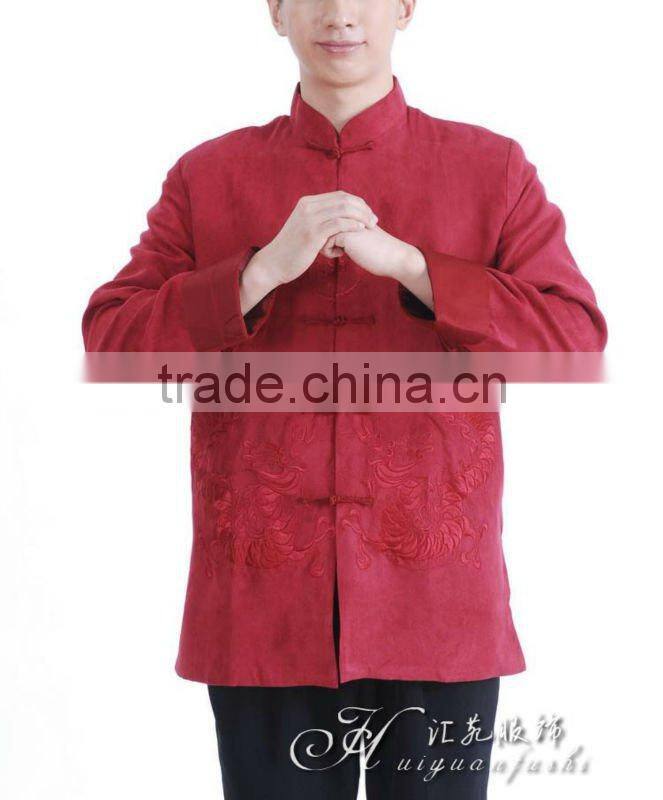 chinese traditional long sleeve mens clothes