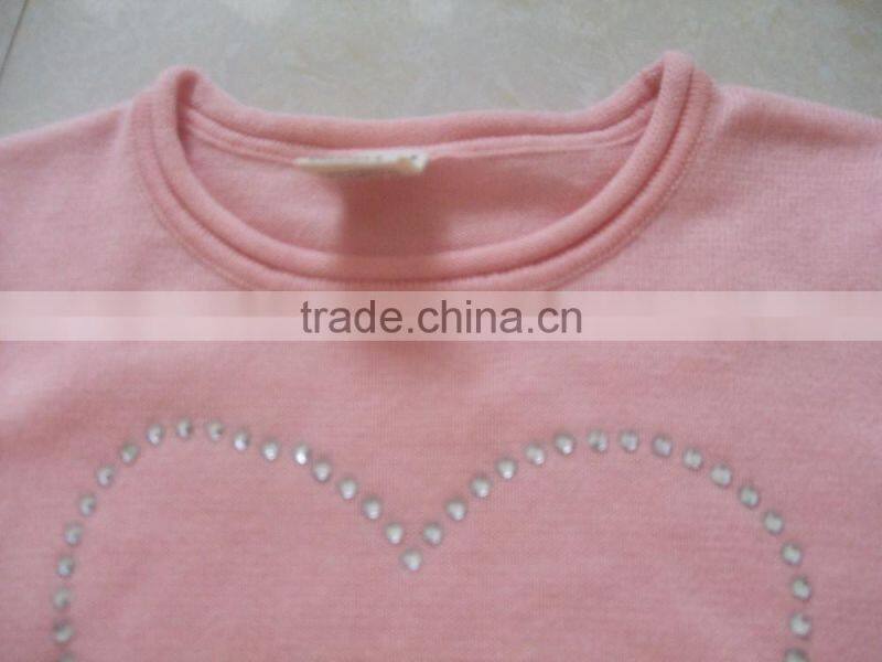Latest Styles Girls Sweaters Pink Design School Sweaters Baby Sweater Design(BKNB1526)