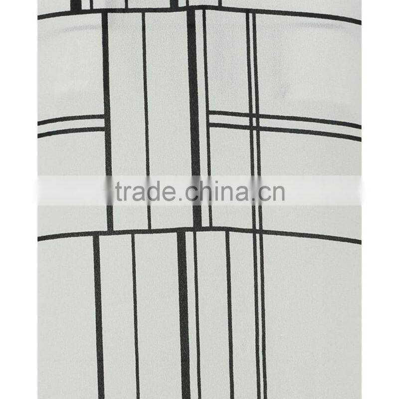 Wholesale OEM Brand Printed Chiffon Blouse Print V Neck Tunic Vest Plus Size Tops