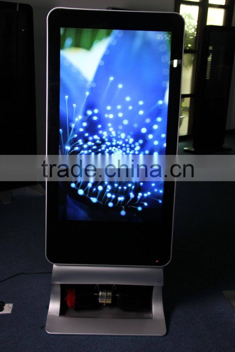 47inch shoe shine digital media advertising player support SD card/usb