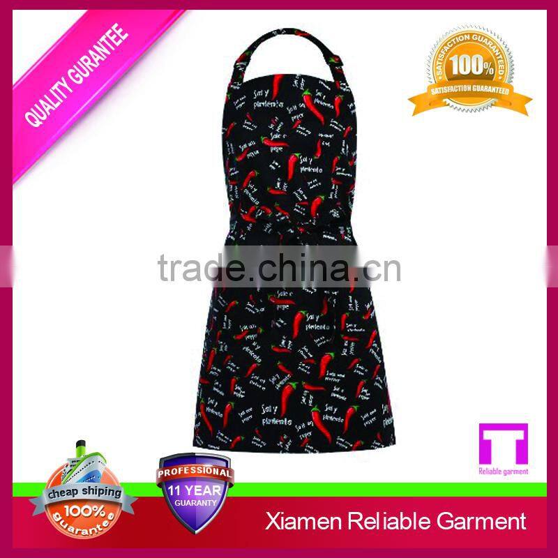 Good quality printed waterproof material polyester aprons for cooking