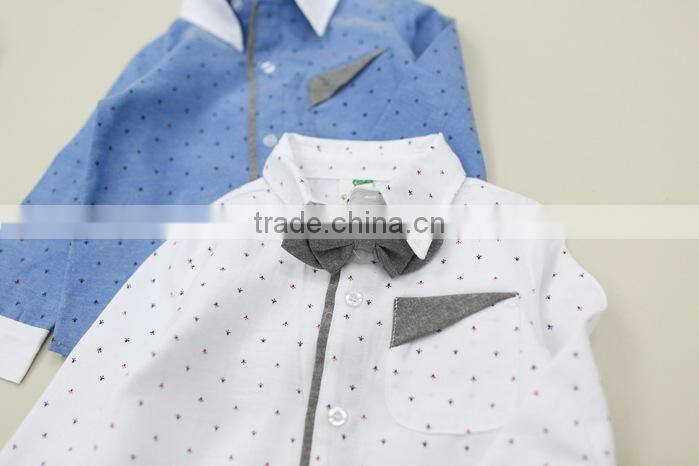 2017 fashion style child clothes kids summer wear boy long sleeve shirt