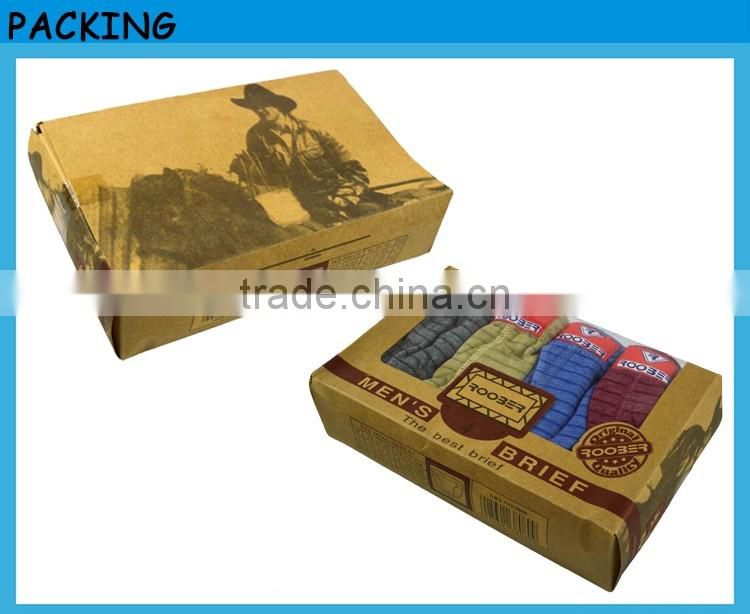 Cotton and Spandex Fabric Men's Underpants Boxers