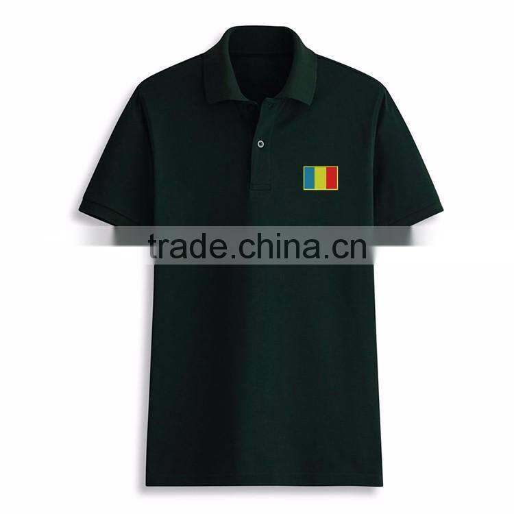 Manufacturer Wholesale Polo Customised Rubber Print Fashion Double Collar T-shirt