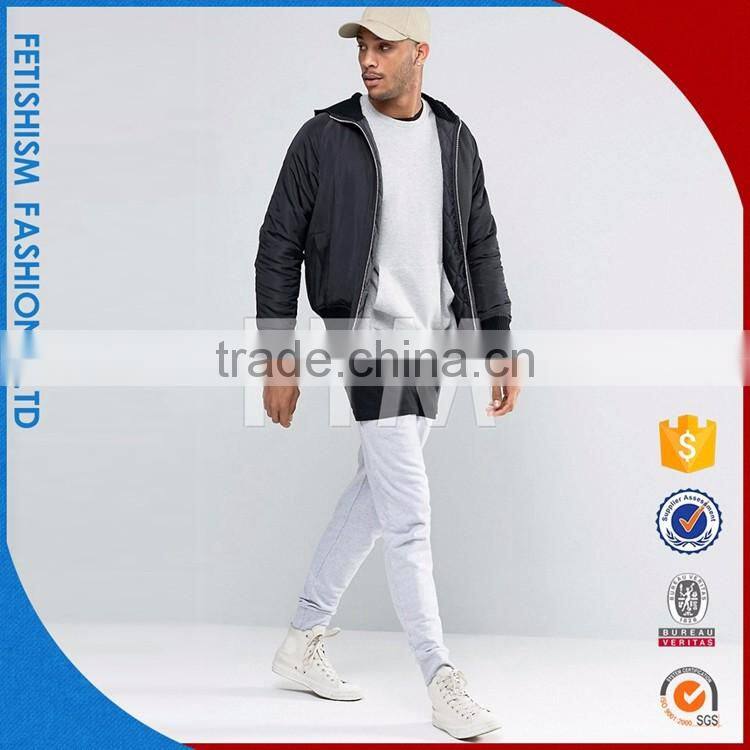 Newest OEM service fluffy black jacket