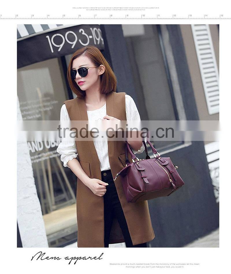 China Leather Handbag Wholesale Price Quality Leather Boston Bag Women Tote Bag Handbags