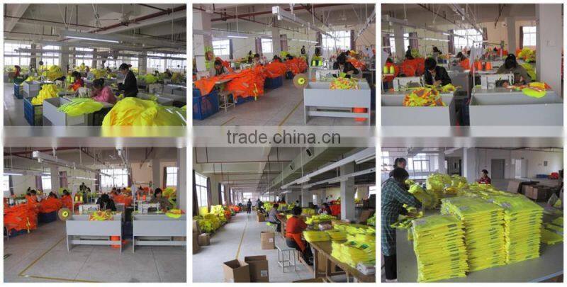 ANSI contrast polyester zipper closure tricot reflective 3M safety vest