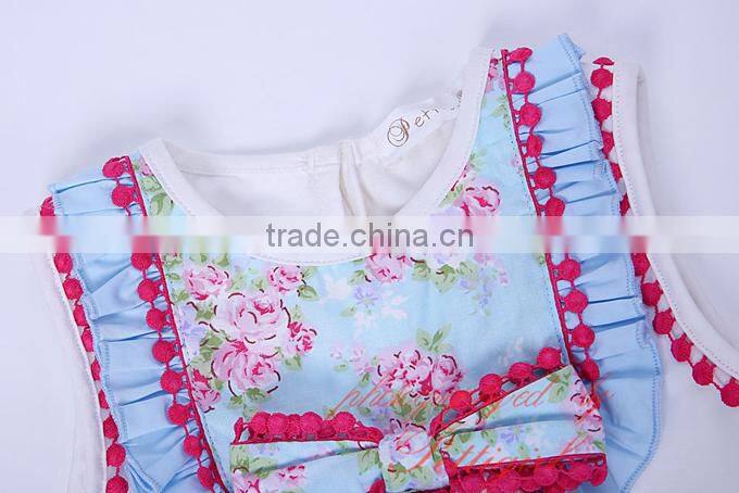 sky blue flower girl dress child clothes