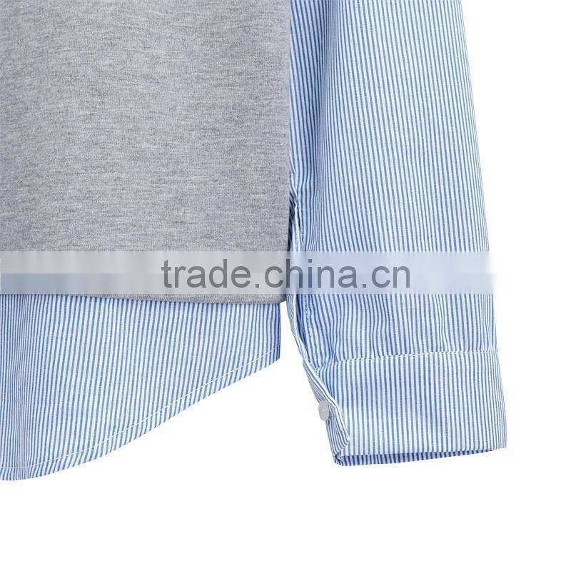 long sleeves quilted round neck pullover sweatshirts oem