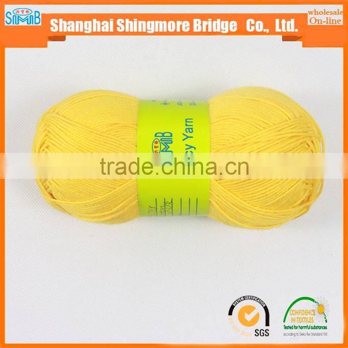 China supplier from knitted cotton yarn factory cheap wholesale cotton yarn with silk for yarns knitting