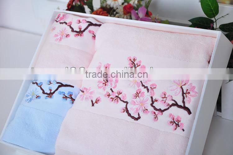 gift embroidery towel set packing custom-made product from china