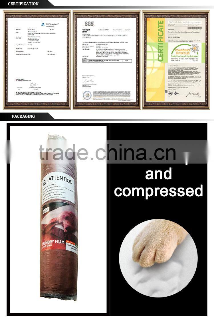 OEM!!! Square High Quality Pink polyester fiber dog bed