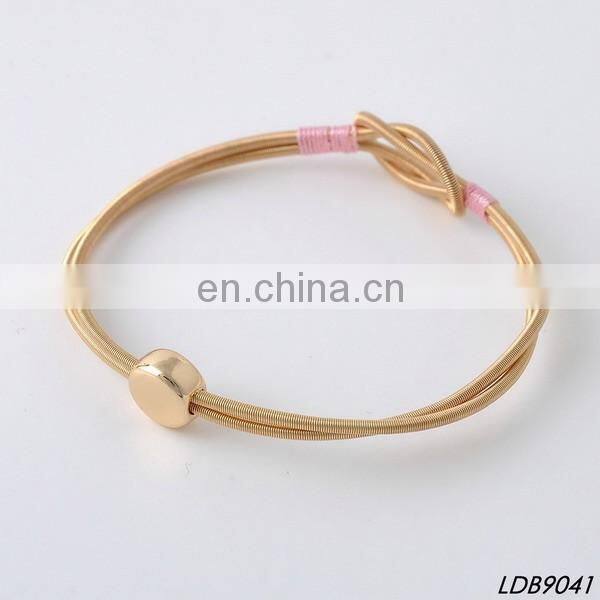 Screw wire cuff bangle bracelets with diamond men bracelets