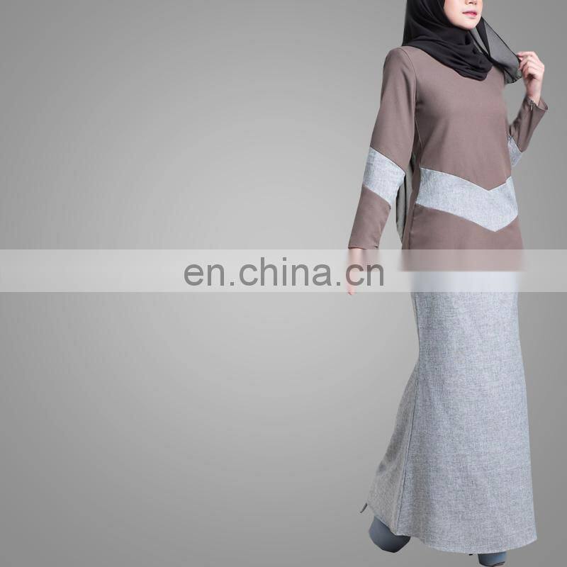New Fashion Design Simple Style Baju Kurung Pelum Modern Abaya Wholesale In Malaysia Muslim Women Clothing