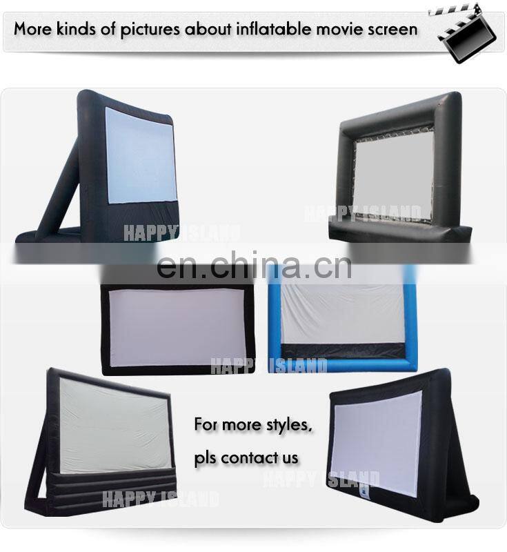HI 2016 0.55 mm PVC high quality hot sale inflatable outdoor mickey movie screen for advertising