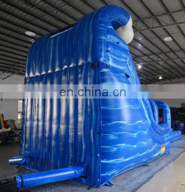 hot products 2017 Custom design cheap banzai inflatable water slide with pool