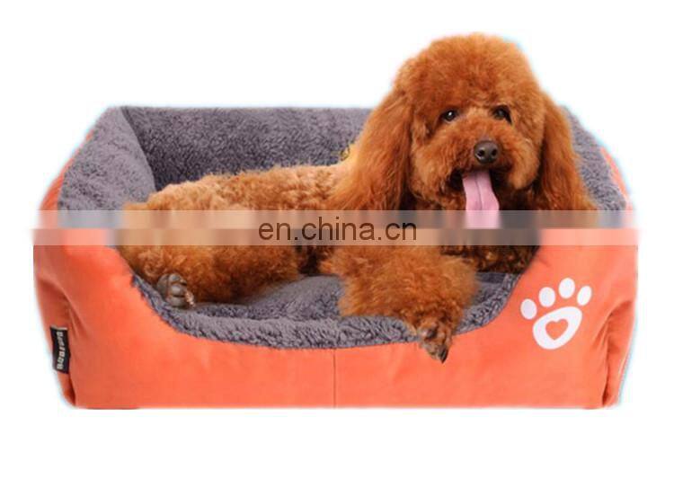 Paw logo printed funny soft stuffed plush pet house