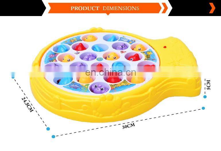 hot selling 2017 electric magnetic battery operated fishing game baby toy with music