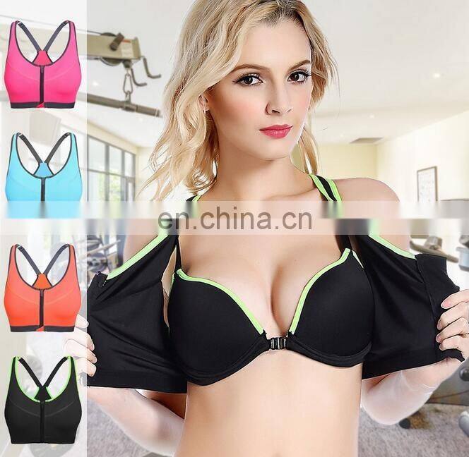 Wholesale GYM Women zip sport bra & racerback#WX0001