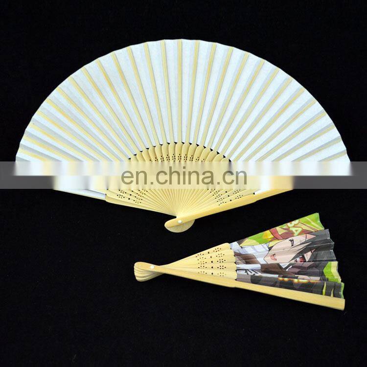 Personalized chinese custom hand held bamboo fans
