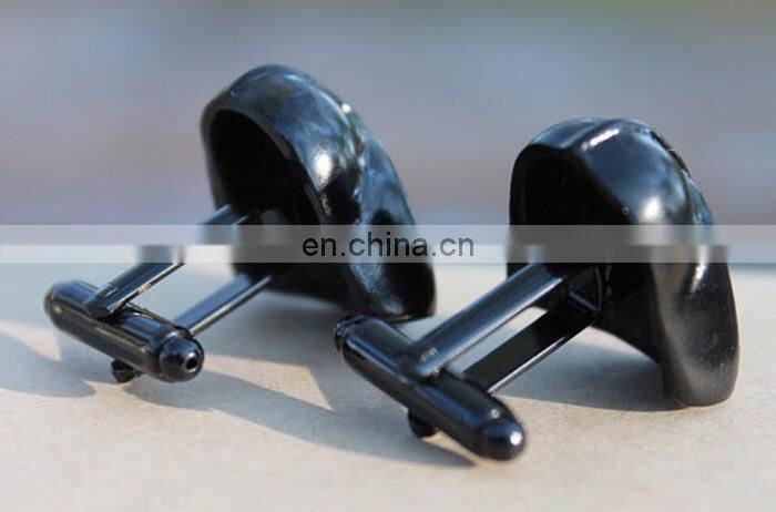 Fashion jewelry zinc alloy custom black darth vader cufflink manufacturer