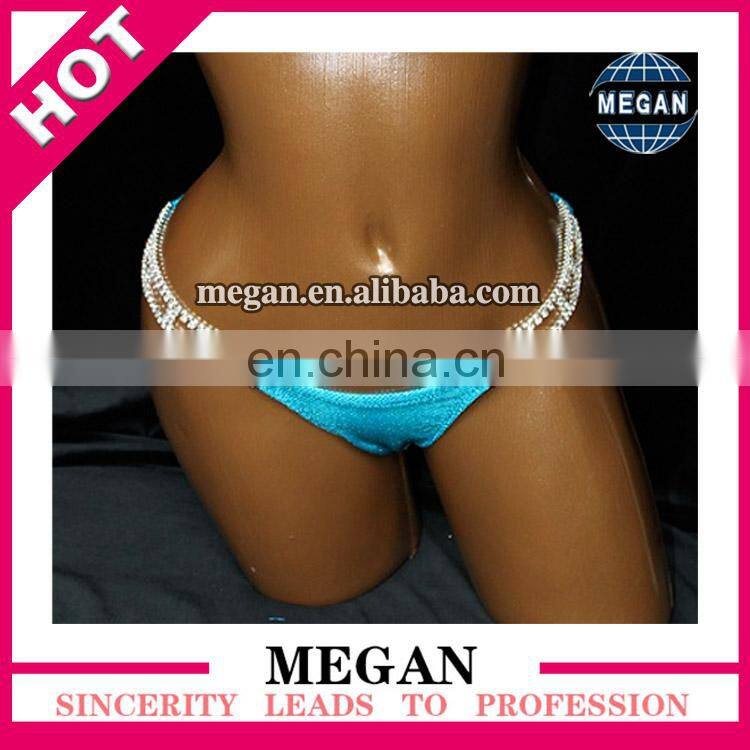 four circle crystal rhinestone high quality bikini connector