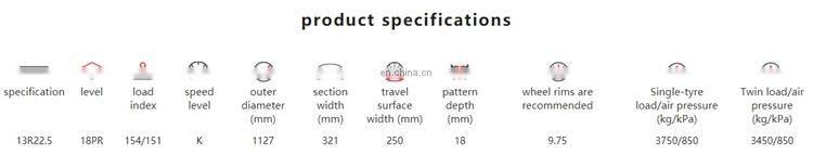 13r22.5 Commercial Tires Medium and long distance Truck Tire 13r22.5 Commercial Tires Medium and long distance Truck Tire