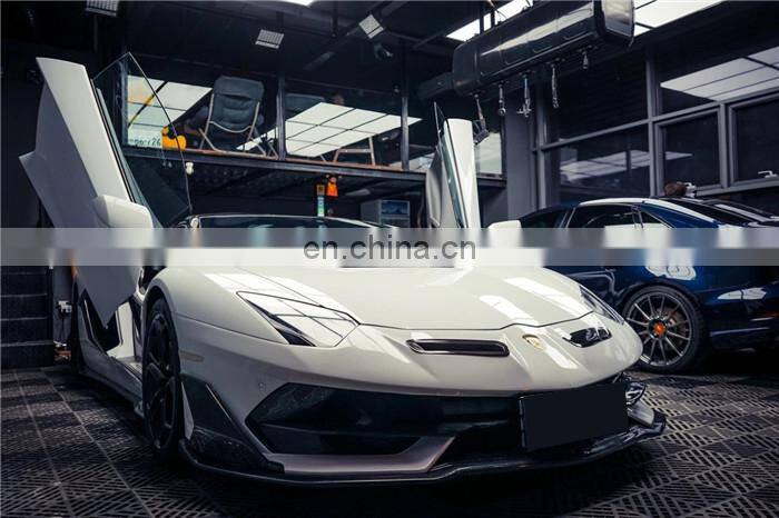 Runde SVJ Style For Lamborghini Aventador Lp700 LP720 FRP+CF Body Kit Car Front Rear Bumper Hood Spoiler Exhaust Fender