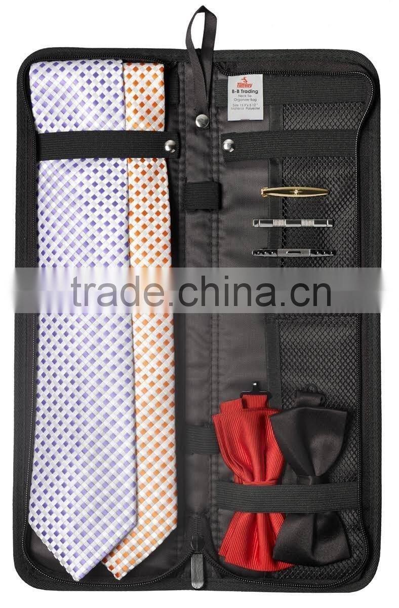 Travel Essentials Travel Tie Case, Cuff Link / Tie Clips Storage